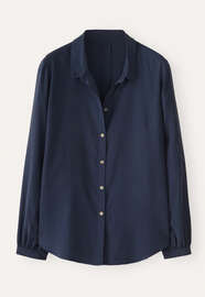 Rounded collar blouse, Ink, webstill