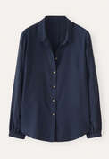 Rounded collar blouse, Ink, webstill
