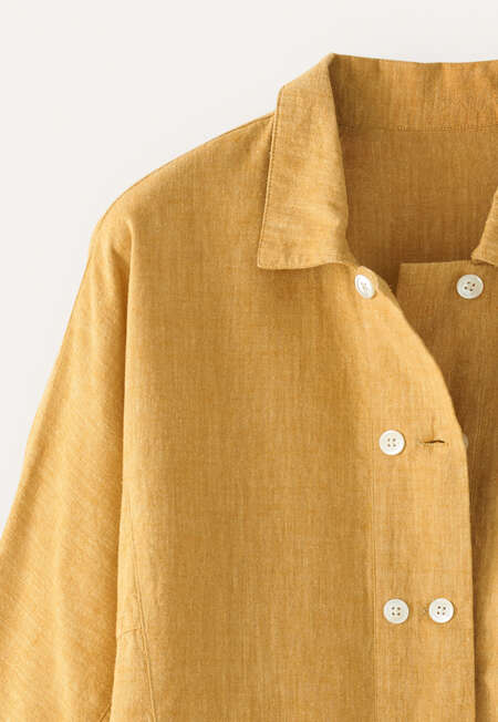 Double-breasted blouse, Ochre sand, completeTheLook