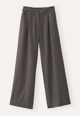 Wide-leg trousers, Grey coffee, webstill