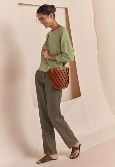 Raglan-sleeve top, Pale sage, completeTheLook