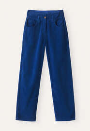 Straight-leg cord trouser, Cobalt, webstill