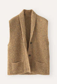 Shawl-collar cardigan, Amber, webstill