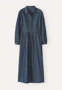 Checked dress, Dark blue, webstill