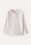 Hooded sweater, Grey pearl, webstill