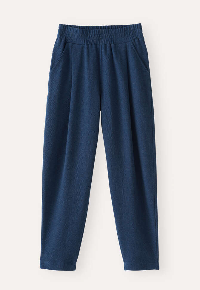 Jersey trousers, Dark indigo, completeTheLook