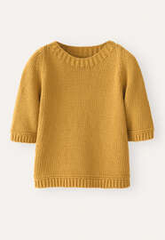 Short-sleeve sweater, Soft amber, webstill