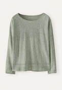 Dolman-sleeve sweater, M&eacute;lange sage, webstill