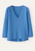 V-neck sweater, Soft marine, webstill