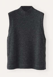 Sleeveless sweater, Charcoal, webstill