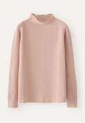 Funnel-neck sweater, Shell rose, webstill