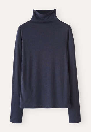Funnel-neck top, Ink, webstill