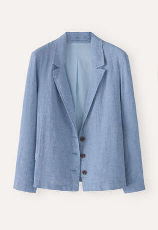 Dogtooth jacket, Indigo blue, webstill