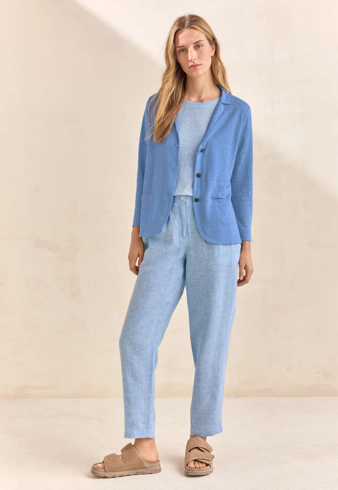 Jersey blazer, Pale cornflower, completeTheLook