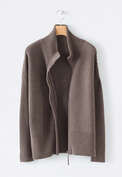 Zip-front cardigan, Nutmeg, webstill