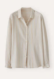Striped overshirt, Natural, webstill