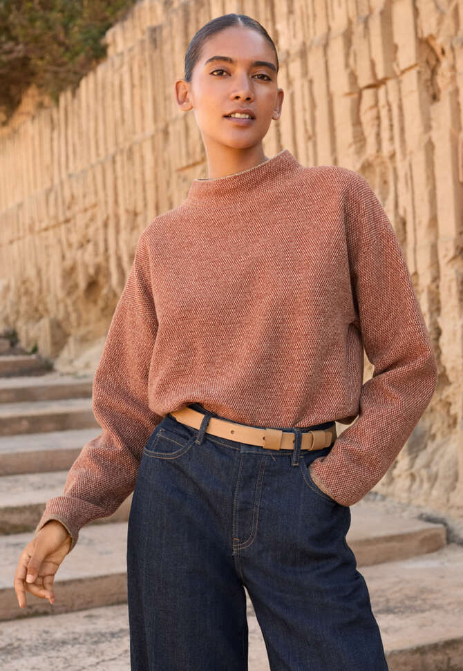 Stud-fastening belt, Pale tan, completeTheLook