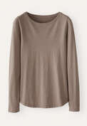Round-neck top, Soft taupe, webstill