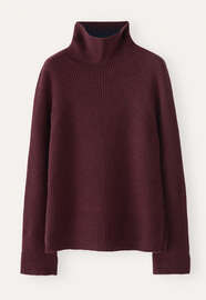 Roll-neck sweater, Damson, webstill