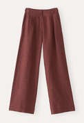 Wide-leg trousers, Fig rust, webstill