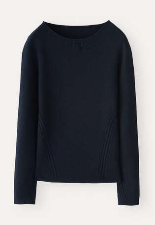 Round-neck sweater, Midnight, webstill