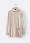 Roll-neck sweater, Pink fawn, webstill
