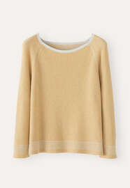 Two-toned rib sweater, Soft yellow, webstill