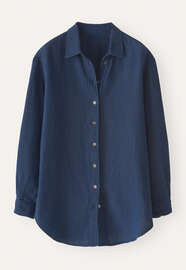 Textured weave overshirt, Dark denim, webstill