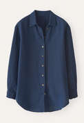 Textured weave overshirt, Dark denim, webstill