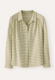 Checked shirt, Ecru lime, webstill