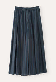 Long striped skirt, Dark petrol, webstill