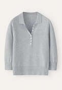 Collared sweater, Ice blue, webstill