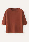 Short-sleeve sweater, Brown chilli, webstill