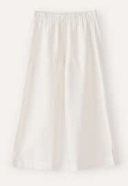 Wide & cropped culottes, White, webstill