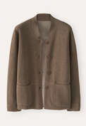 Double-knit jacket, Taupe brown, webstill