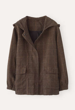 Hooded jacket, Black rust, webstill