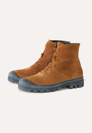 Lace-up boots, Tan, webstill