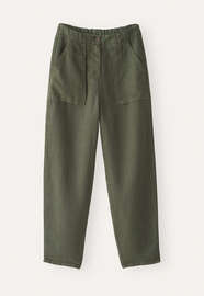 Tapered leg trousers, Khaki, webstill