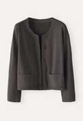 Jersey jacket, Petrol black, webstill