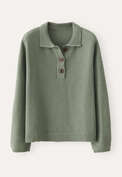Collared sweater, Soft sage, webstill