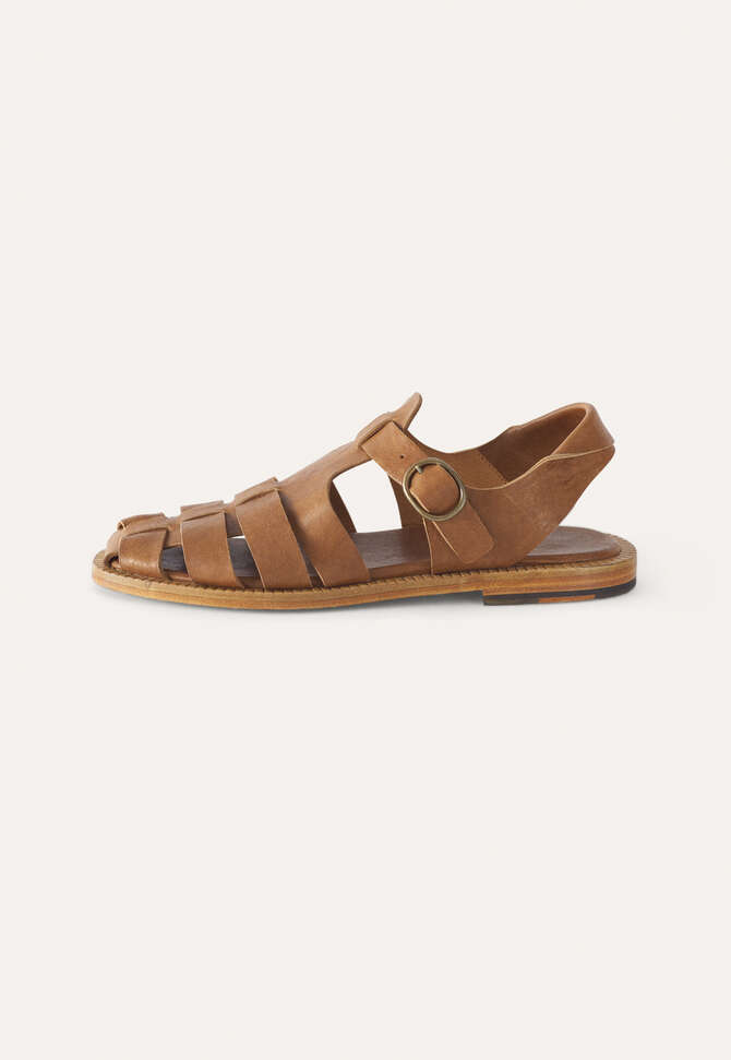 Caged sandals, Camel, completeTheLook
