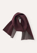 Plaited boiled scarf, Aubergine, webstill