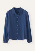 Collared blouse, Lapis, webstill