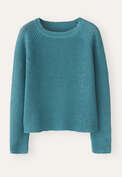 Raglan-sleeve sweater, Ocean teal, webstill
