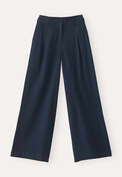Wide-leg trousers, Ink black, webstill