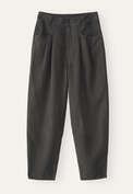 tapered-leg trousers, Charcoal, webstill