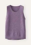 Sleeveless ribbed knit top, Purple, webstill