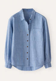 Striped shirt, Cornflower blue, webstill