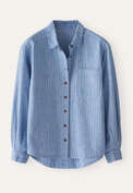 Striped shirt, Cornflower blue, webstill
