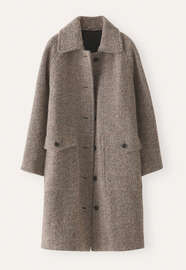 Raglan-sleeve coat, Mink, webstill